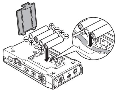 MARANTZ PMD661 - Installing batteries - 2