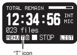 MARANTZ PMD661 - Set the Record Timer On or Off. - 1