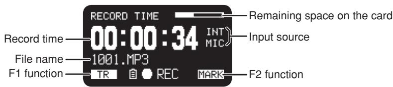MARANTZ PMD661 - During Record mode: - 5