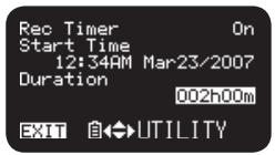 MARANTZ PMD661 - Select the Record Timer menu. - 1