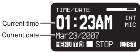 MARANTZ PMD661 - During Stop mode: - 5