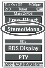 MARANTZ SR8300 - (FM) TUNING MODE (AUTO STEREO OR MONO) - 2