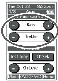 MARANTZ SR8300 - ADJUSTING THE TONE(BASS & TREBLE) CONTROL. - 2