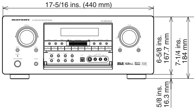 MARANTZ SR8300 - DIMENSION - 2