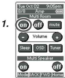 MARANTZ SR8300 - OPERATION TO MULTI ROOM OUTPUTS WITH THE REMOTE CONTROLLER FROM SECOND ROOM. - 1
