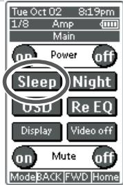 MARANTZ SR8300 - USING THE SLEEP TIMER - 2