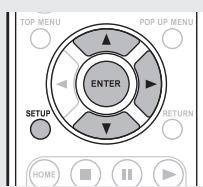 MARANTZ M-ER803 - Press SETUP. - 1