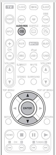 MARANTZ M-ER803 - During playback, press AUDIO/RDS. - 3