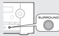 MARANTZ M-ER803 - Press SURROUND. - 2