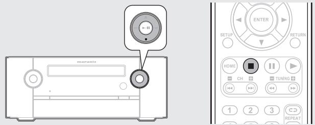 MARANTZ M-ER803 - During playback, press ■. - 1