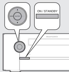 MARANTZ M-ER803 - Setting the current time (24-Hour Display) - 2