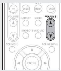 MARANTZ M-ER803 - Adjusting the master volume - 1