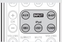 MARANTZ M-ER803 - Selecting the input source - 1