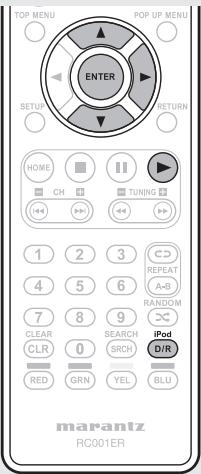 MARANTZ M-ER803 - Press iPod D/R to select the display mode. - 1
