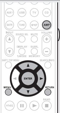 MARANTZ NR1601 - Fonctionnement du menu - 1