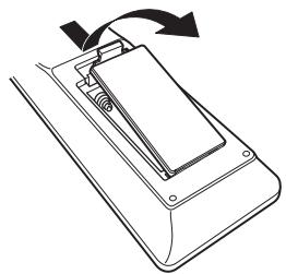 MARANTZ NR1601 - Insertion des piles - 1