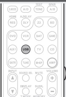 MARANTZ NR1601 - Lecture des fichiers d'un dispositif mémoire USB - 1