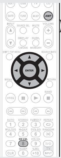 MARANTZ NR1601 - Réglage du volume d'un groupe d'enceintes (fonction fader) - 2