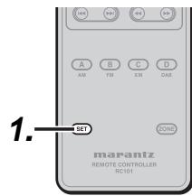 MARANTZ RC101E - RESETTING THE CODE - 2