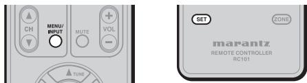 MARANTZ RC101E - Erasing the code by buttons - 1