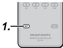 MARANTZ RC101E - PROGRAMMING WITH THE 4-DIGIT CODE - 2