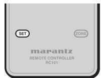 MARANTZ RC101E - When the following key learned - 1
