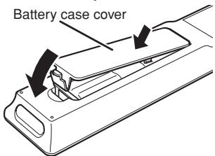 MARANTZ RC3001 - Attach the battery case cover. - 1