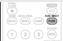 MARANTZ UD7006 - Press PURE DIRECT while stopped. - 2
