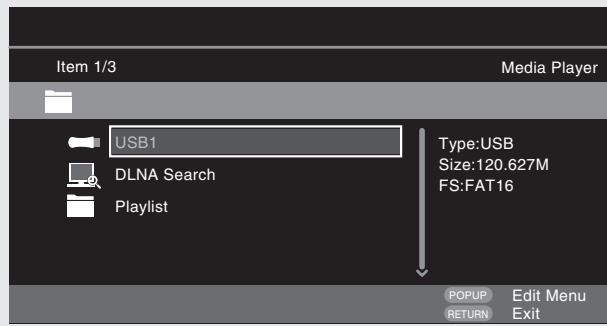 MARANTZ UD7006 - Select a playlist on which a file to be played is stored with - 1