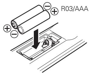 MARANTZ UD7006 - Inserting the batteries - 2