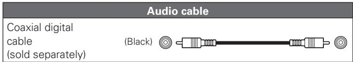 MARANTZ UD7006 - Cables used for connections - 1