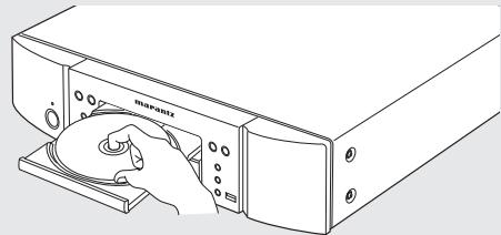 MARANTZ UD7006 - Place the disc on the disc tray with the label side up. - 1