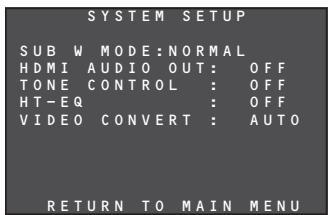 MARANTZ NR1501 - SYSTEM SETUP - 1