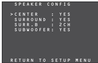 MARANTZ NR1501 - SPEAKER CONFIG - 1