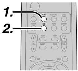 MARANTZ RC 5500SR - Recording the video from one source and the audio from another - 1