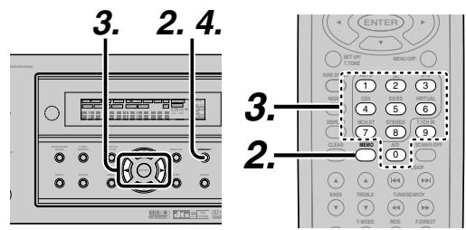 MARANTZ RC 5500SR - MANUAL PRESET MEMORY - 1