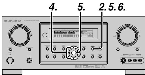 MARANTZ RC 5500SR - NAME INPUT OF THE PRESET STATION. - 1