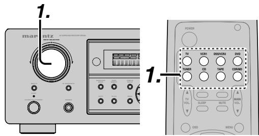 MARANTZ RC 5500SR - To record the input source signal you are currently watching or listening to - 1