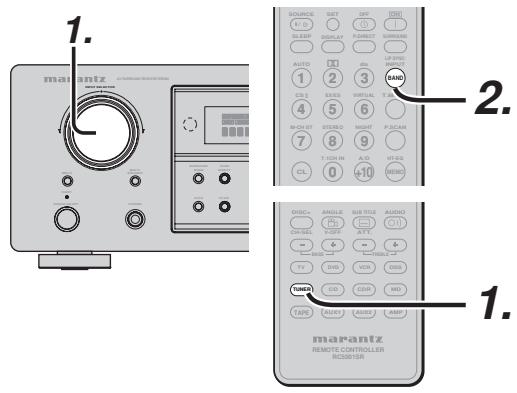 MARANTZ RC5001SR - SELECTING AN INPUT SOURCE - 1