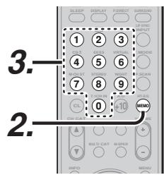 MARANTZ RC5001SR - MANUAL PRESET MEMORY - 2