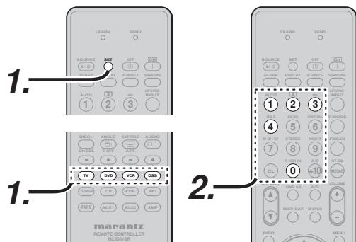 MARANTZ RC5001SR - RESETTING THE CODE - 1