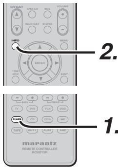 MARANTZ RC5001SR - CHECKING THE XM PRESET CHANNEL - 1