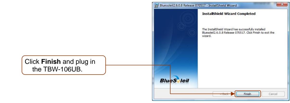TRENDNET TBW-106UB - Installation of the Bluetooth Software - 7