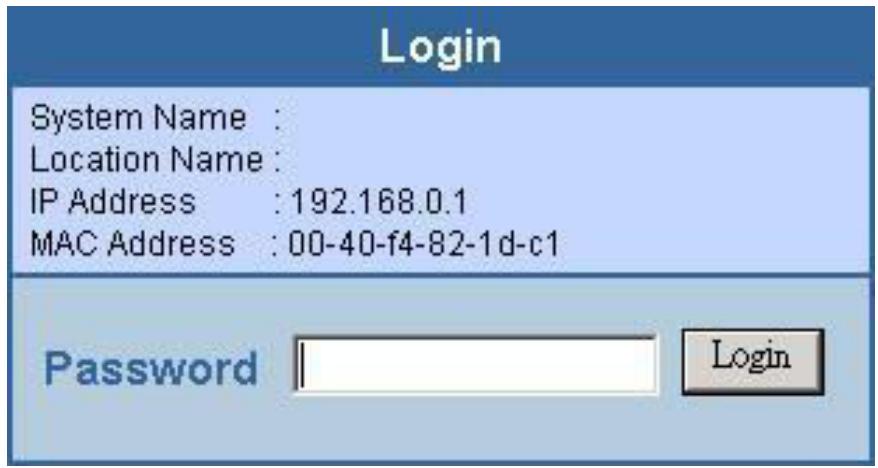 TRENDNET TEG-224WS - Login - 2