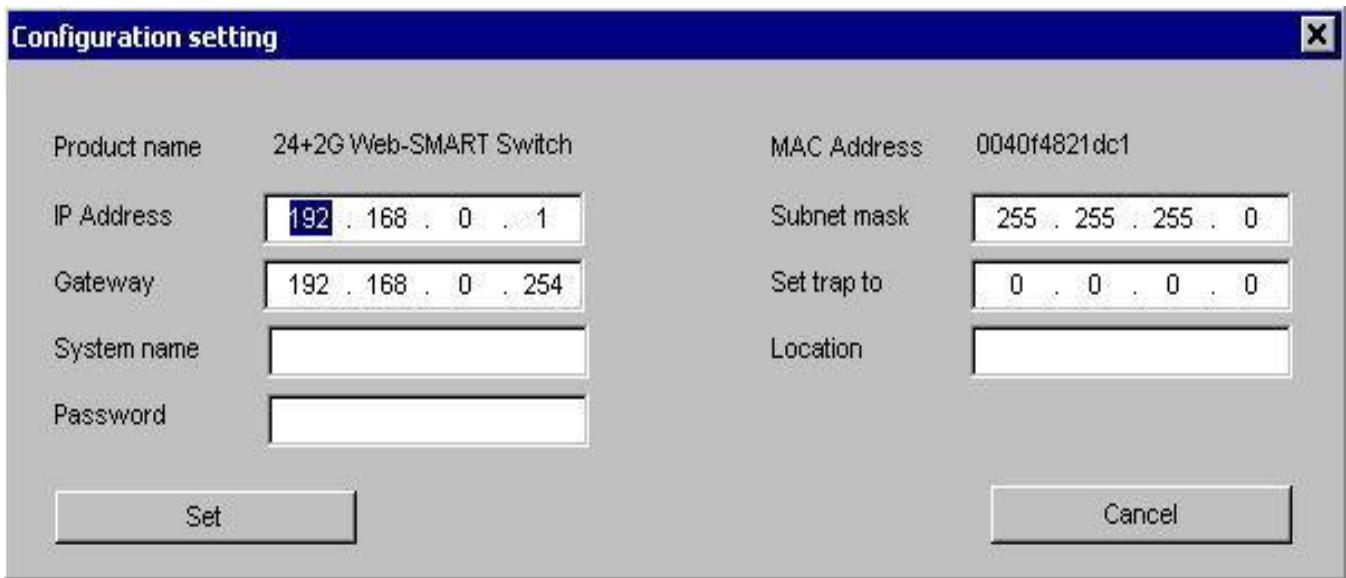 TRENDNET TEG-224WS - Device Setting - 1