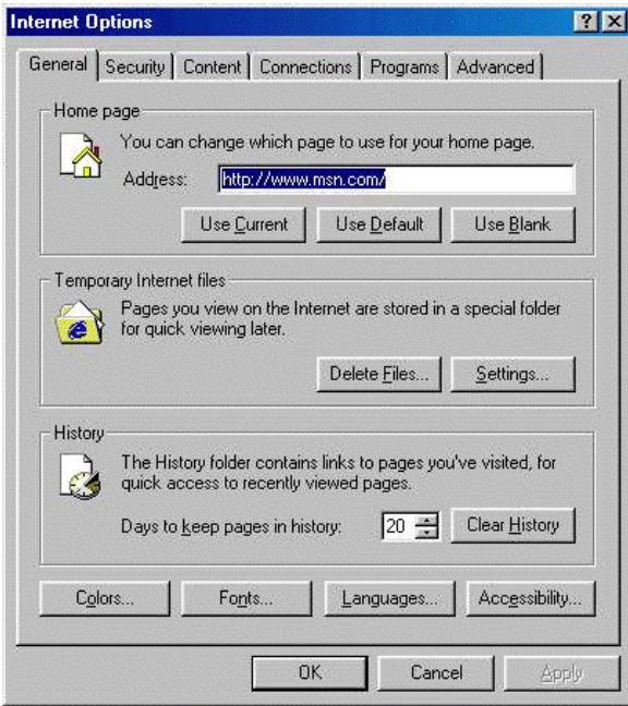 TRENDNET TEG-S4000I - Internet Explorer Setting - 1