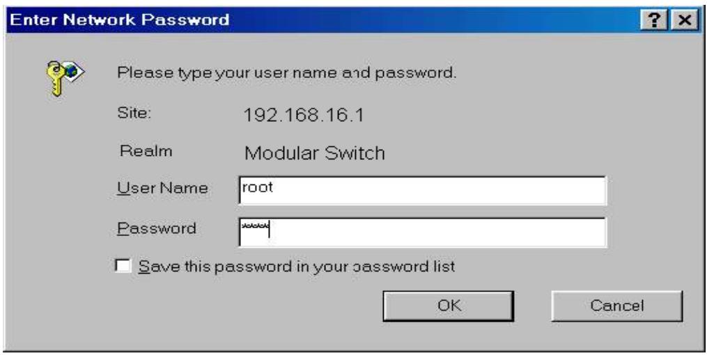 TRENDNET TEG-S4000I - System Login - 1