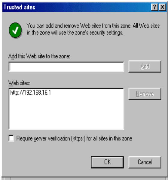 TRENDNET TEG-S4000I - Step 4 : add the IP of the Modular Switch to the zone, click " Add " - 1