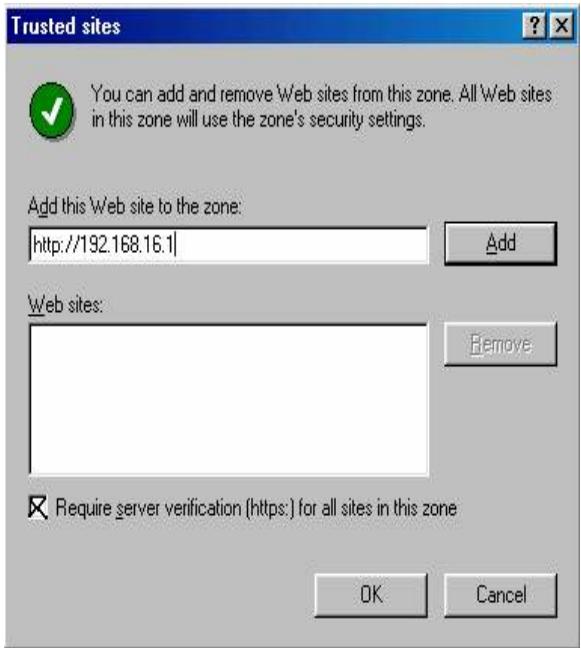 TRENDNET TEG-S4000I - Step 4 : add the IP of the Modular Switch to the zone, click " Add " - 2