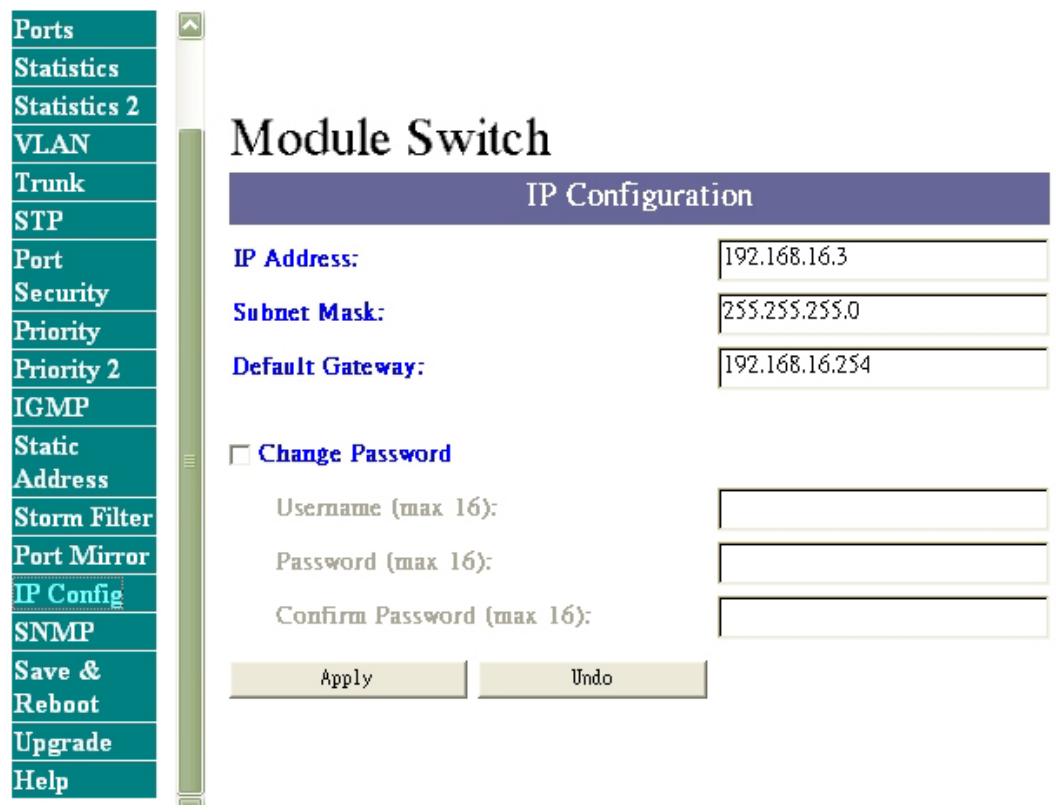 TRENDNET TEG-S4000I - IP Config - 1